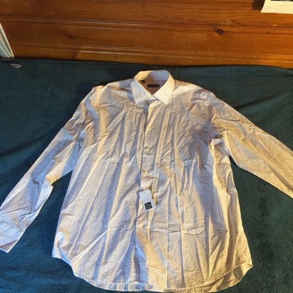 NWT Saks Fifth Avenue XXL Men’s Patterned Shirt - Picture 3 of 10